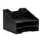 Mind Reader Desktop Organizer, Vertical File Holder, Paper Trays, Office, Plastic, Black
